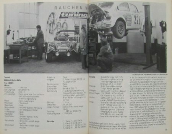 Backfisch "Kaefer-Treter GmbH" Volkswagen-Motorracing 1974 (1495)
